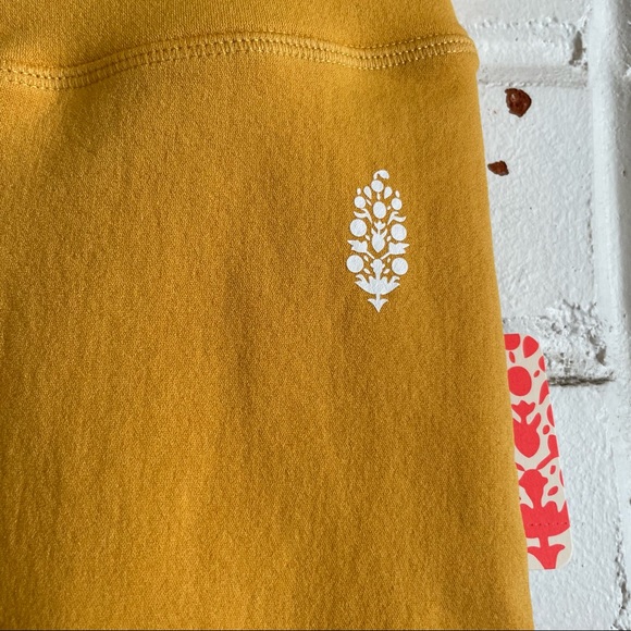 NEW Free People Movement Turmeric Mustard Yellow Blaze It Biker Short - Picture 9 of 10